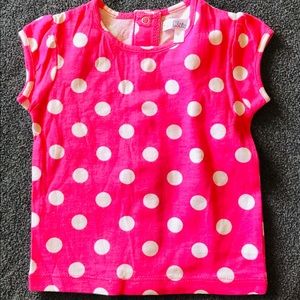 Kitchoun Top Pink with white dots size 3M L 68cm